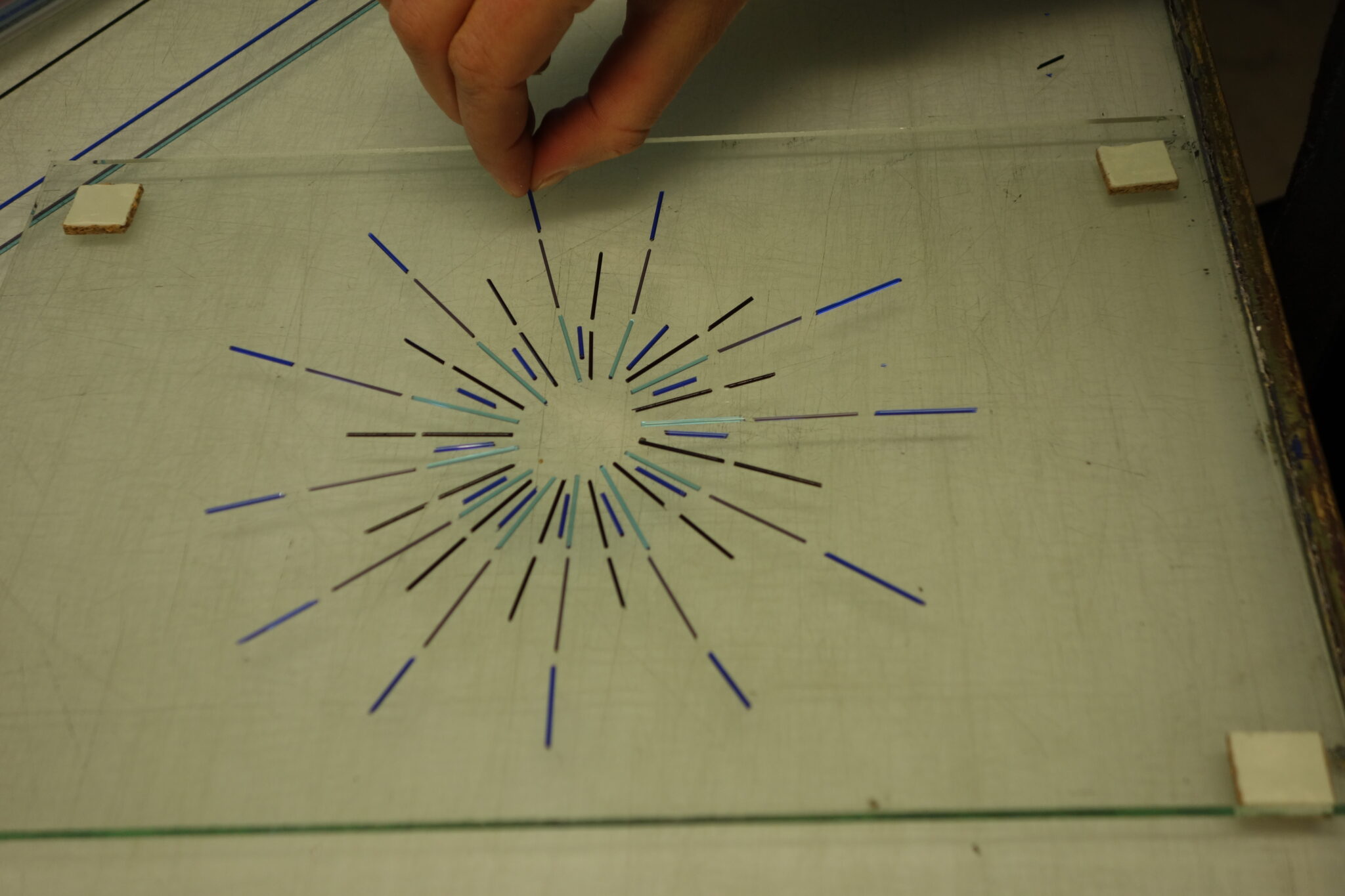 Glass Tack fusing with glass stringers CraftHub European Project