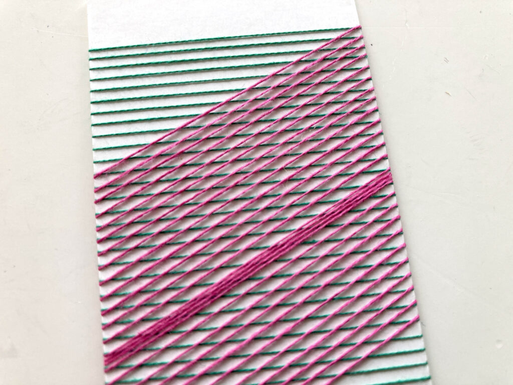 Yarn Rill Sample Yarn winding sample #2.2 - CraftHub European Project