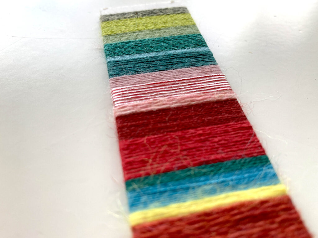 Yarn Rill Sample Yarn winding sample #2.4 - CraftHub European Project