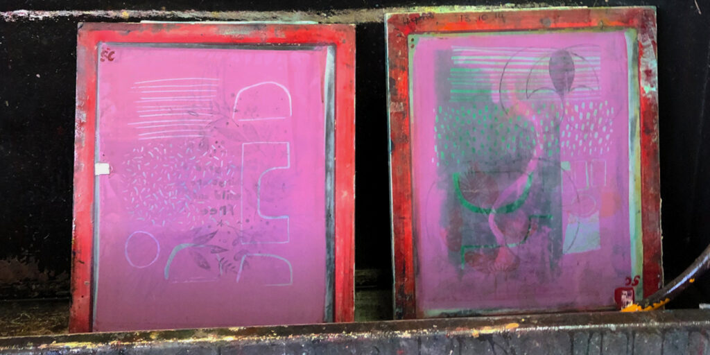 Screen Printing on Fabric with Exposed Screens CraftHub European Project